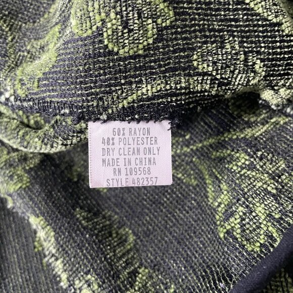 Vintage Chenille Floral Tapestry Women's Short Jacket Boho Maximalist Size M/L - Picture 5 of 10